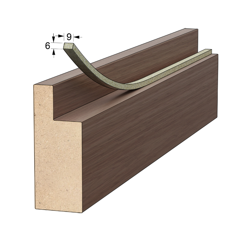 WHITE ADHESIVE DRAUGHT EXCLUDER 9x6 10m DRAUGHT EXCLUDERS - RUBBER SEALS